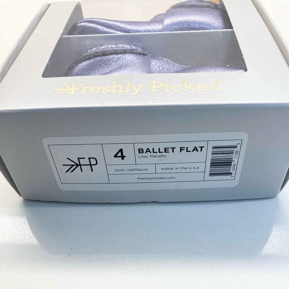 BNIB! FRESHLY PICKED Metallic Purple Ballet Flat - Picture 8 of 13
